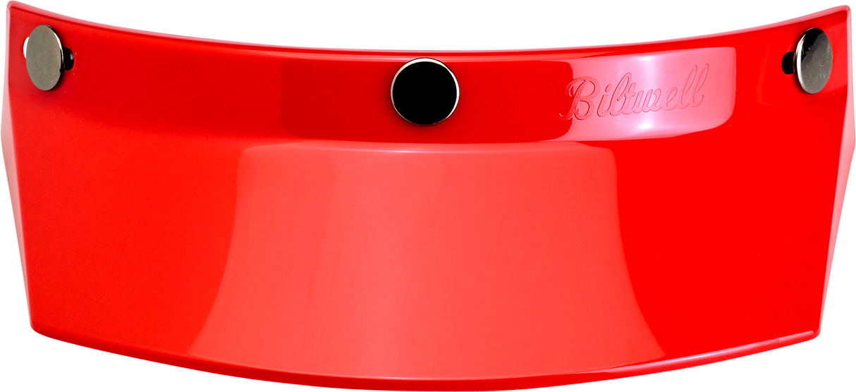 Moto 3-Snap Visor - Red