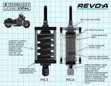 Revo-A Shock - Heavy Duty - \'00-\'17 Softail Models 2000 - 2017