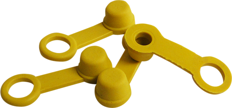 Bleeder Caps - Yellow - 4-Pack