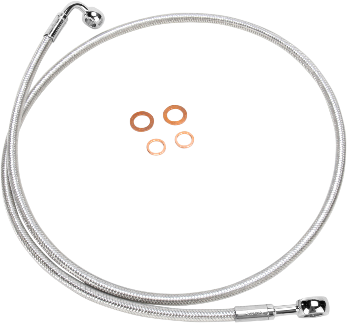 Brake Line - 180/90° - 50\" - Polished Stainless 1985 - 2010