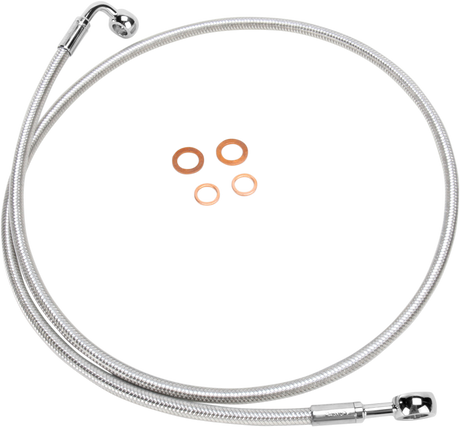 Brake Line - 180/90° - 50\" - Polished Stainless 1985 - 2010