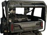 Soft Doors - Middle/Rear Windows - Black - Honda Pioneer 1000 2016 - 2023