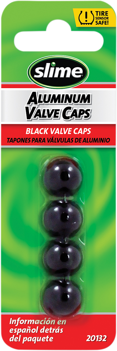 Valve Stem Caps - Black - 4 Pack