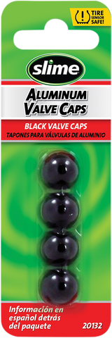 Valve Stem Caps - Black - 4 Pack