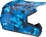 Youth Rise Helmet - Digi Camo - Blue - Medium