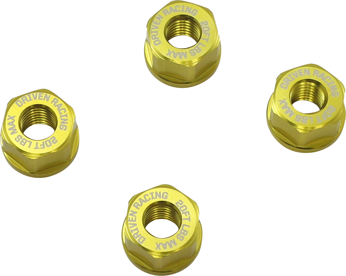 Aluminum Sprocket Nuts - Gold - M8 x 1.25 2014 - 2020