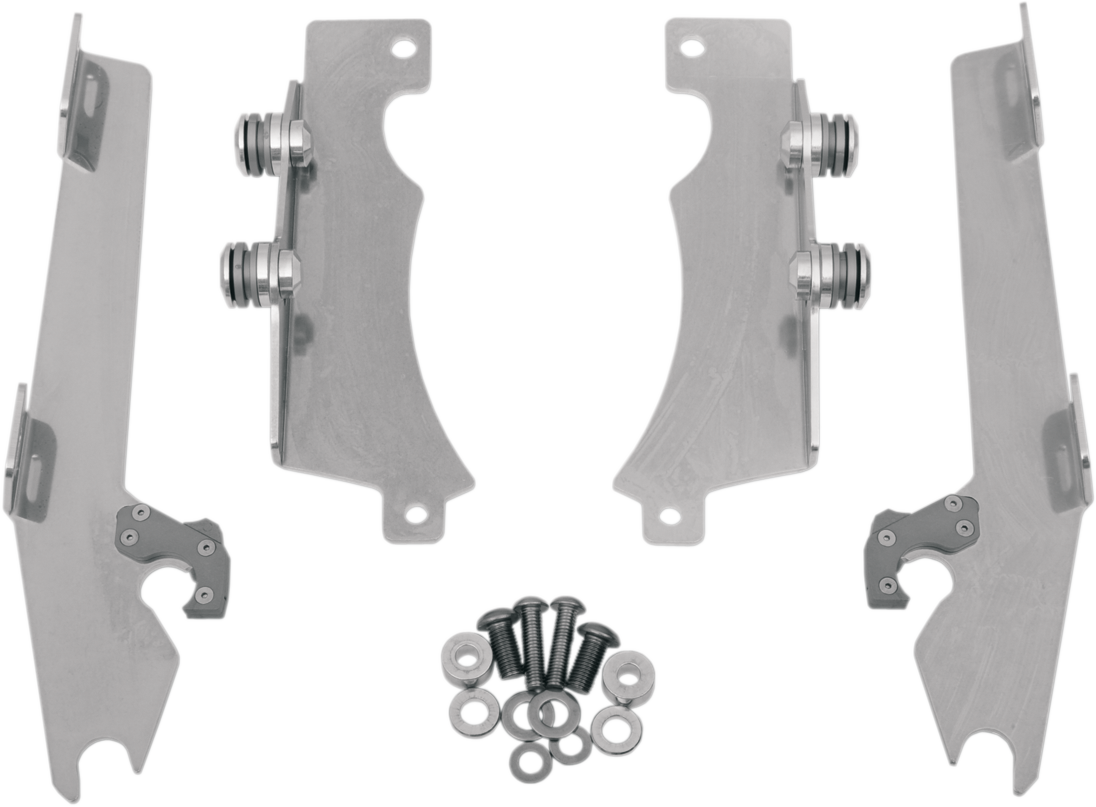 Batwing Trigger Lock Mounting Kit - V Star - Polished 2007 - 2015