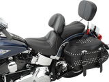 Dominator Solo Seat - w/o Backrest - Black w/ Gray Stitching - FLSTC/N \'06-\'17 2006 - 2017