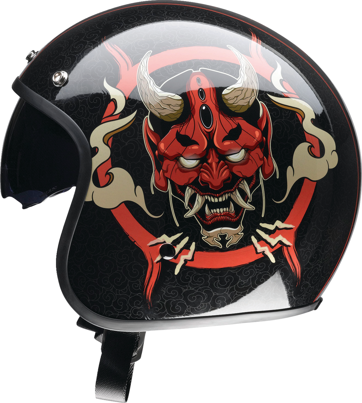 Saturn Helmet - Devilish - Gloss Black/Red - Small