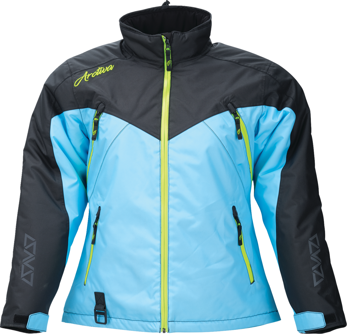 Women\'s Pivot 7 Jacket - Black/Light Blue - 2XL