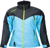 Women\'s Pivot 7 Jacket - Black/Light Blue - 2XL