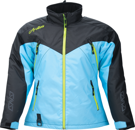 Women\'s Pivot 7 Jacket - Black/Light Blue - 2XL