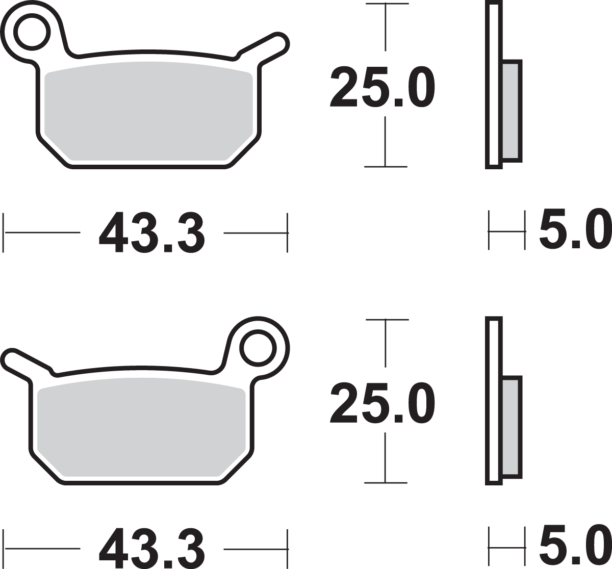 Off-Road Sintered Brake Pads - KTM 50 2017 - 2021