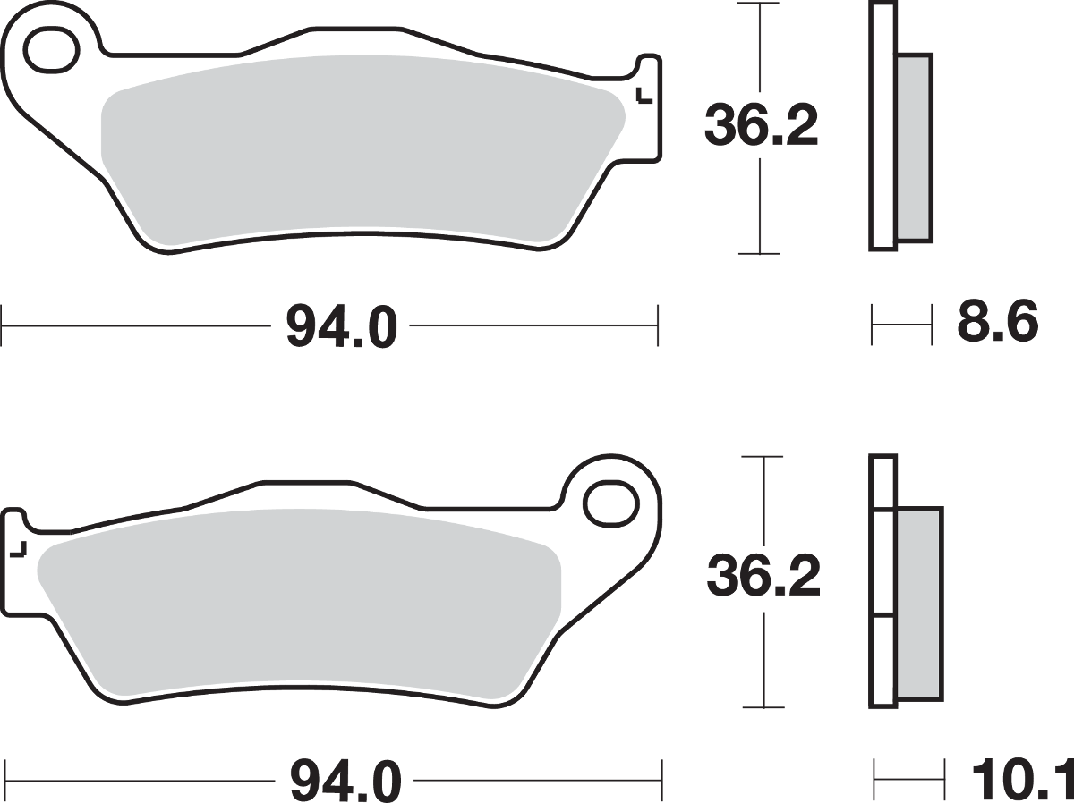 LS Brake Pads - Yamaha - 742LS 2016 - 2023