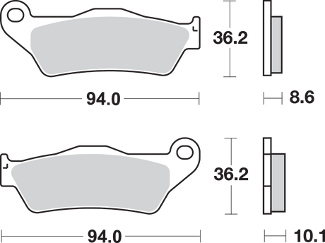 LS Brake Pads - Yamaha - 742LS 2016 - 2023