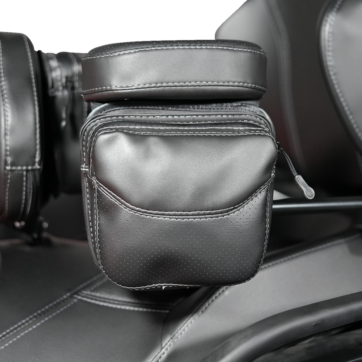 Platinum Arm Rest Pouch - Passenger - Two-Toned Black - Can-Am Spyder RT LTD \'20-\'24 2020 - 2024