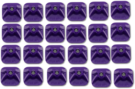 Single Backer Plates - Purple - 24 Pack