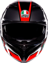 K3 Helmet - Striga - Black/Gray/Red - 2XL