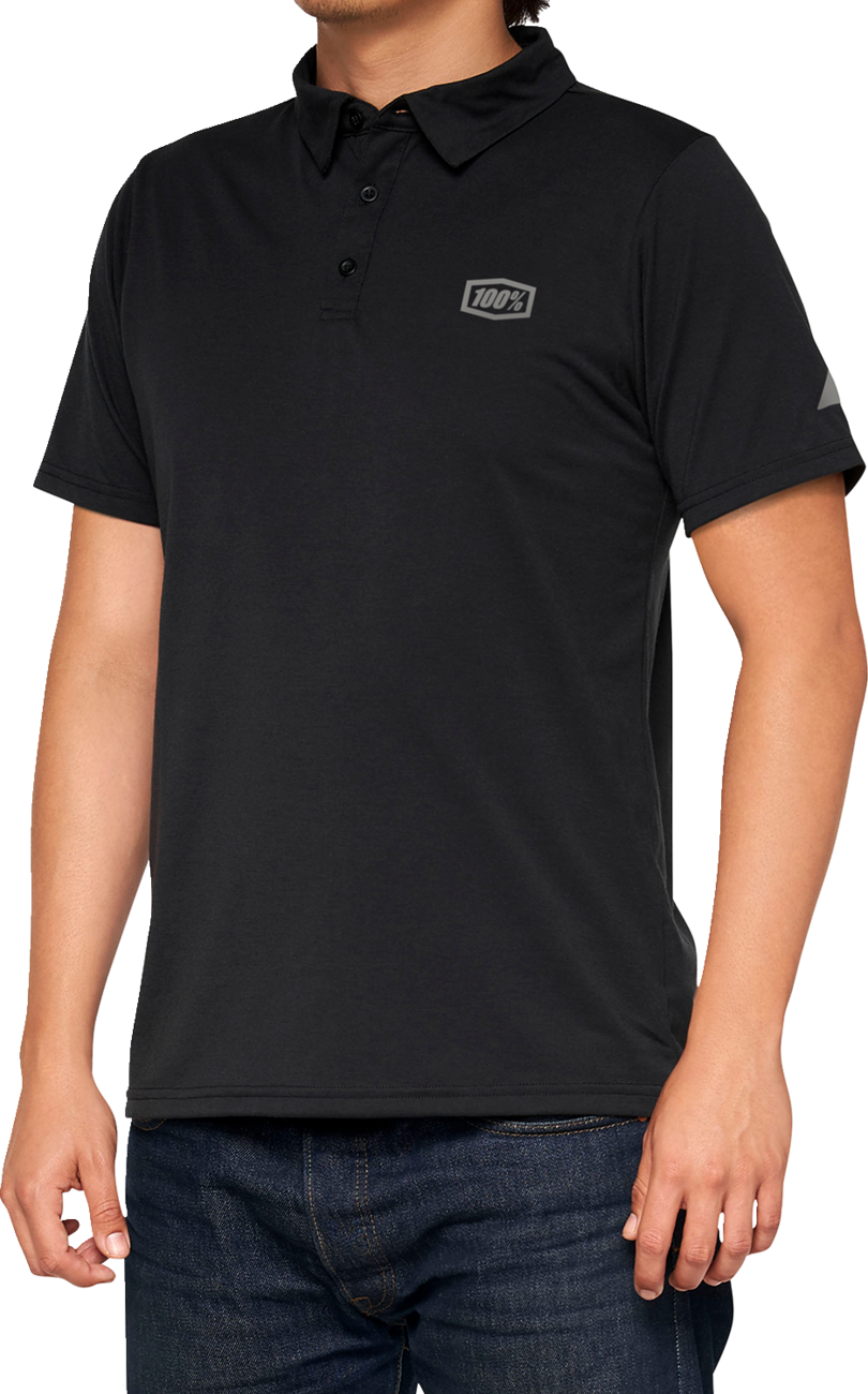 Corpo Polo Shirt - Black/Gray - Small