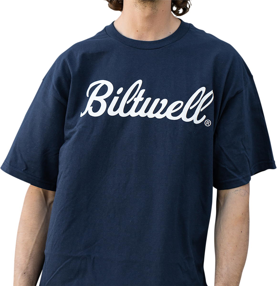 Script T-Shirt - Navy - Large