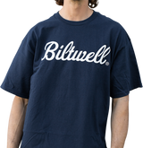 Script T-Shirt - Navy - Large