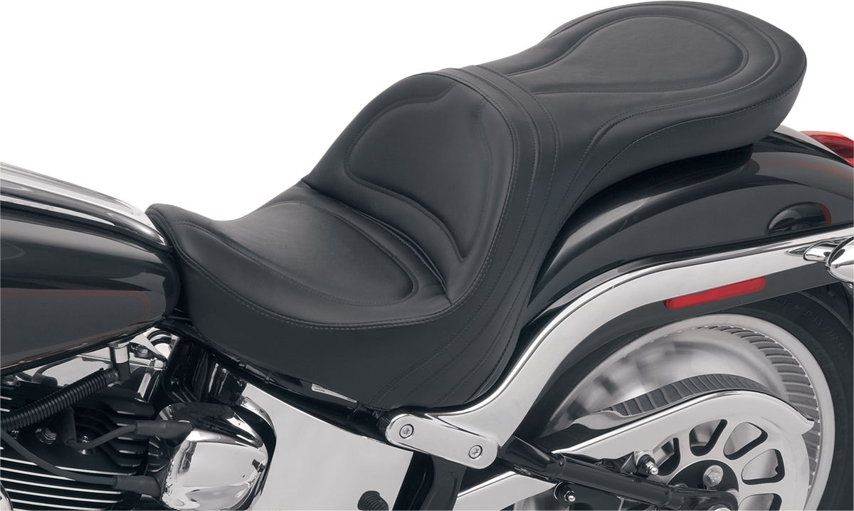 Seat - Explorer™ - Without Backrest - Stitched - Black - FXSTD 2000 - 2007