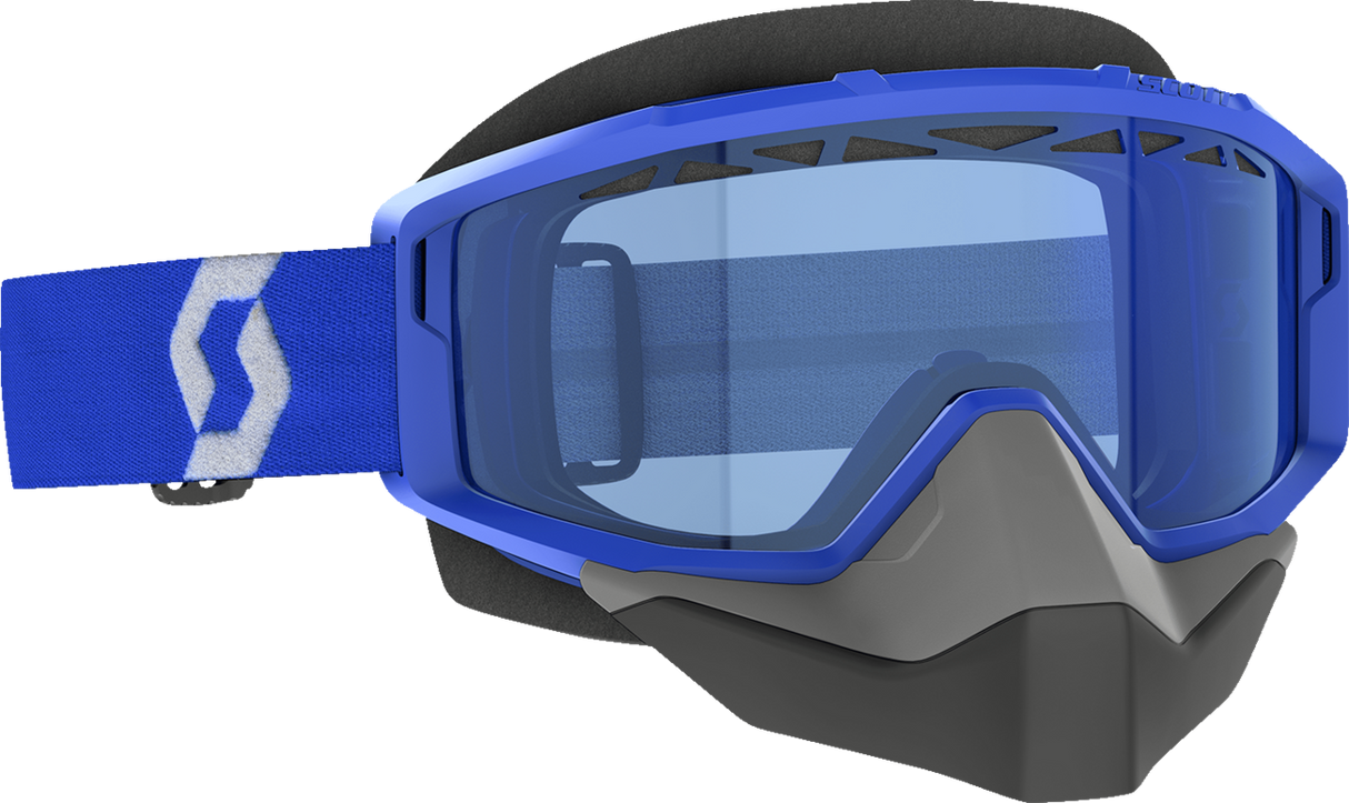 Primal Snow Cross Goggle - Blue/White - Dual Lens - Blue