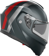 Streetmodular Helmet - Resia - Matte Gray/Silver/Red - Small