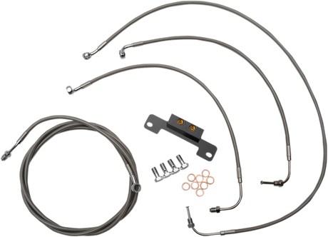 Handlebar Cable/Brake Line Kit - 18\" - 20\" Ape Hanger Handlebars - Stainless Steel 2017 - 2019