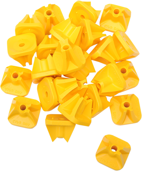 Single Backer Plates - Yellow - 24 Pack