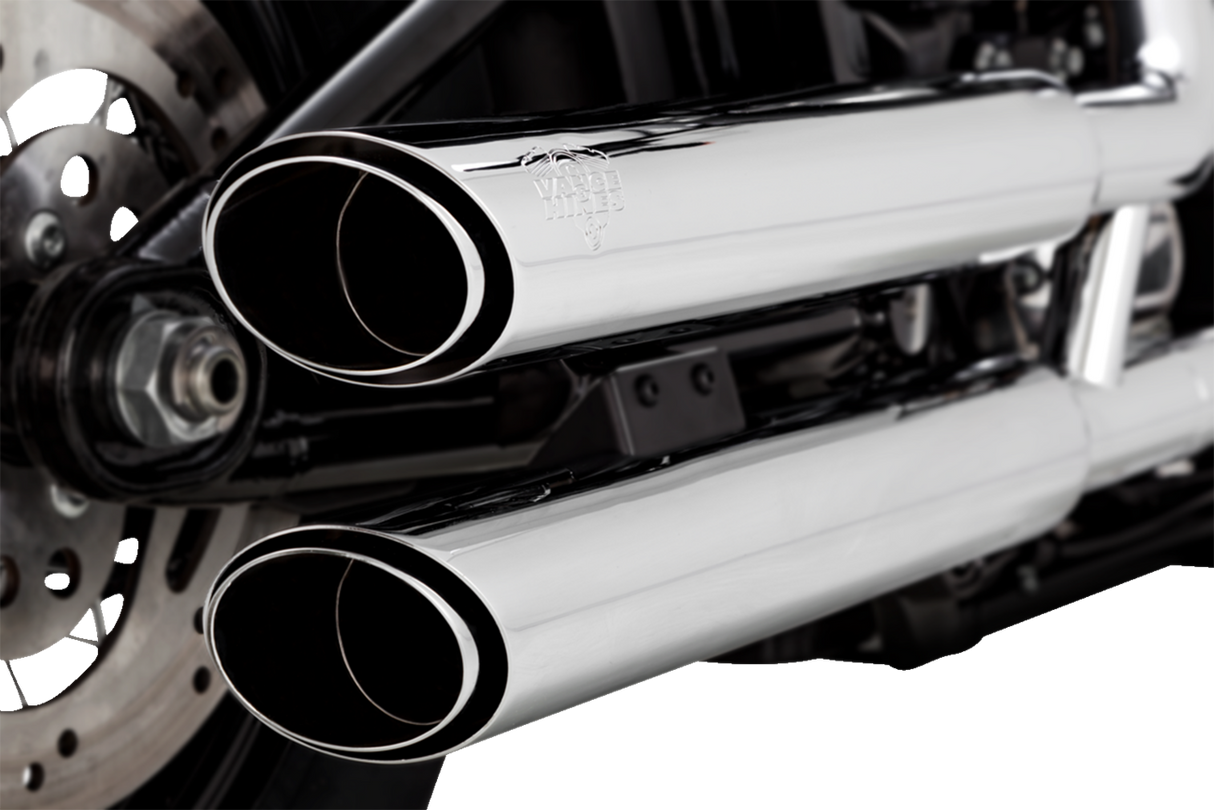 3\" Twin Slash Slip-On Muffler - Chrome 2018 - 2024