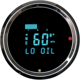 3011 Round Digital Speedometer with Indicators - 3-3/8\"