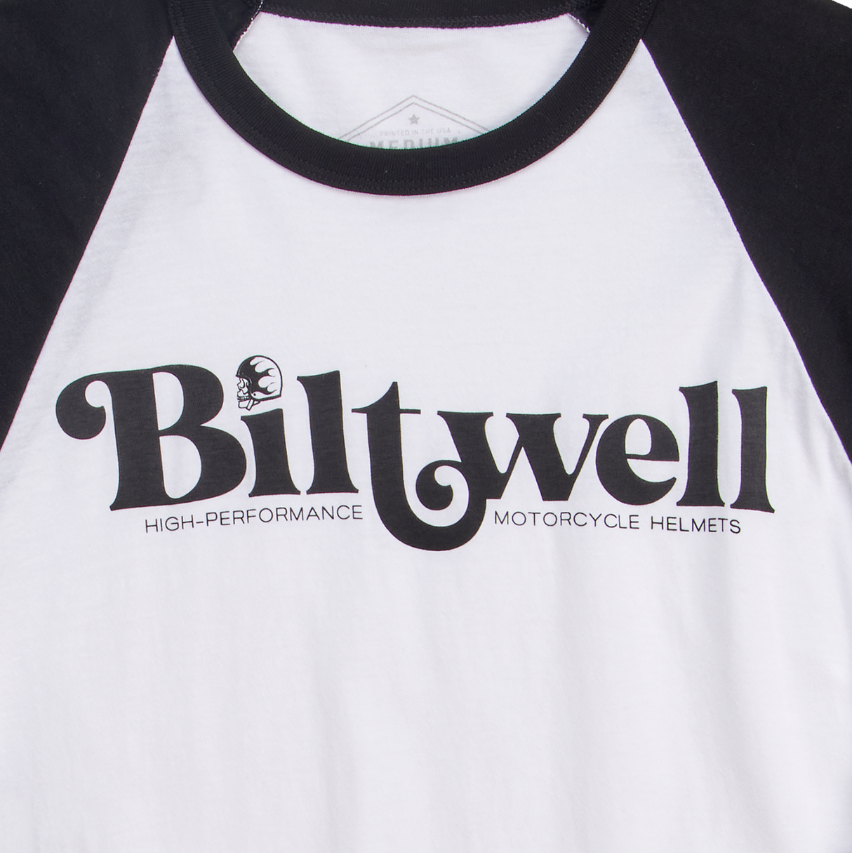 High-Perf Raglan T-Shirt - Black/White - XL