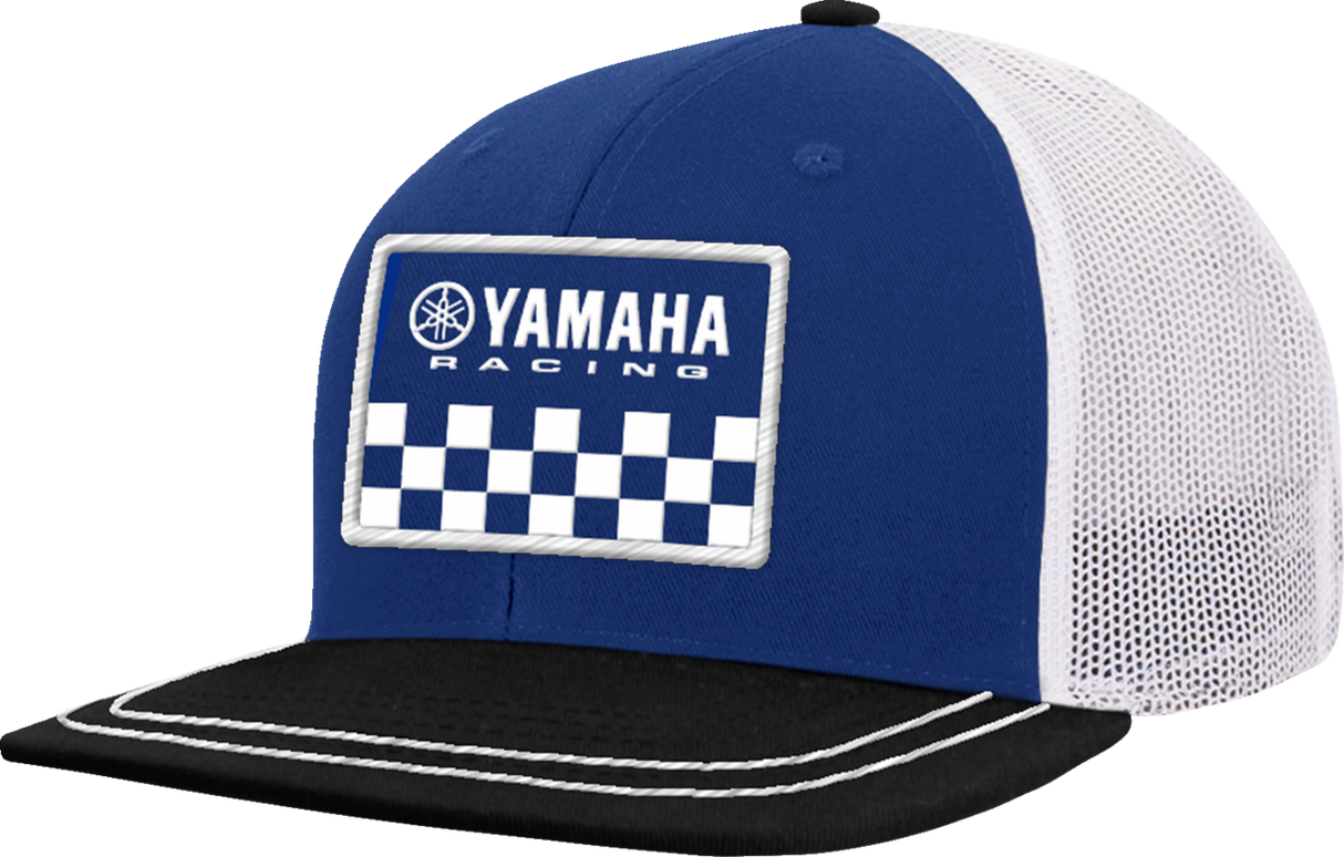 Yamaha Racing Hat - Flat Bill - Black/Blue