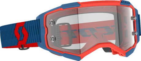 Fury Goggle - Dark Blue/Neon Red - Clear