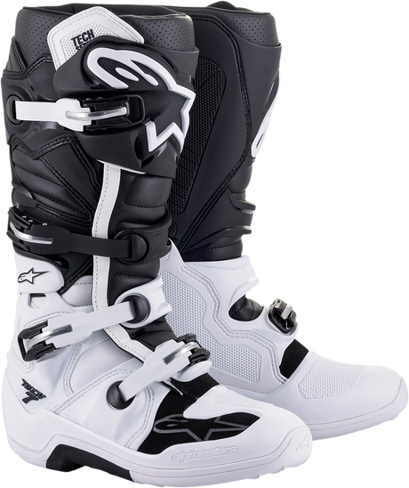 Tech 7 Boots - White/Black - US 7