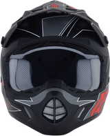 FX-17 Helmet - Aced - Matte Black/Red - 2XL