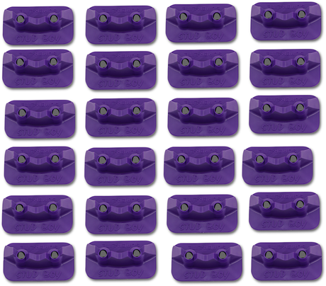 Double Backer Plates - Purple - For Single Ply - 24 Pack