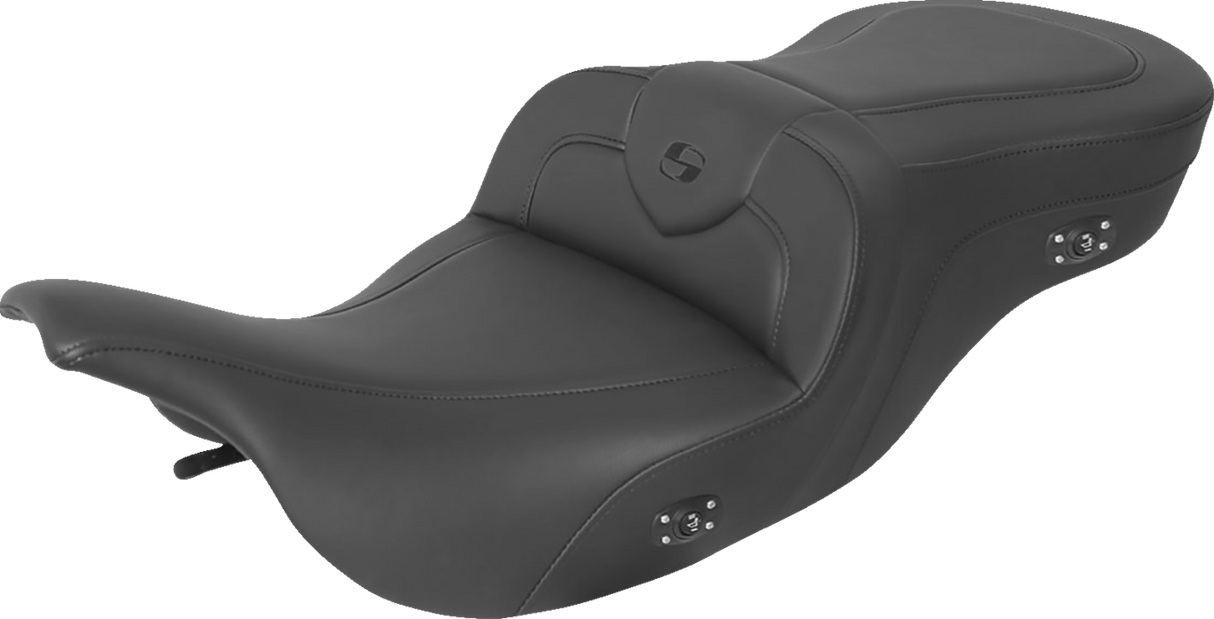 Heated RoadSofa™ Seat - Without Backrest - Black W/Black Stitching 1997 - 2007