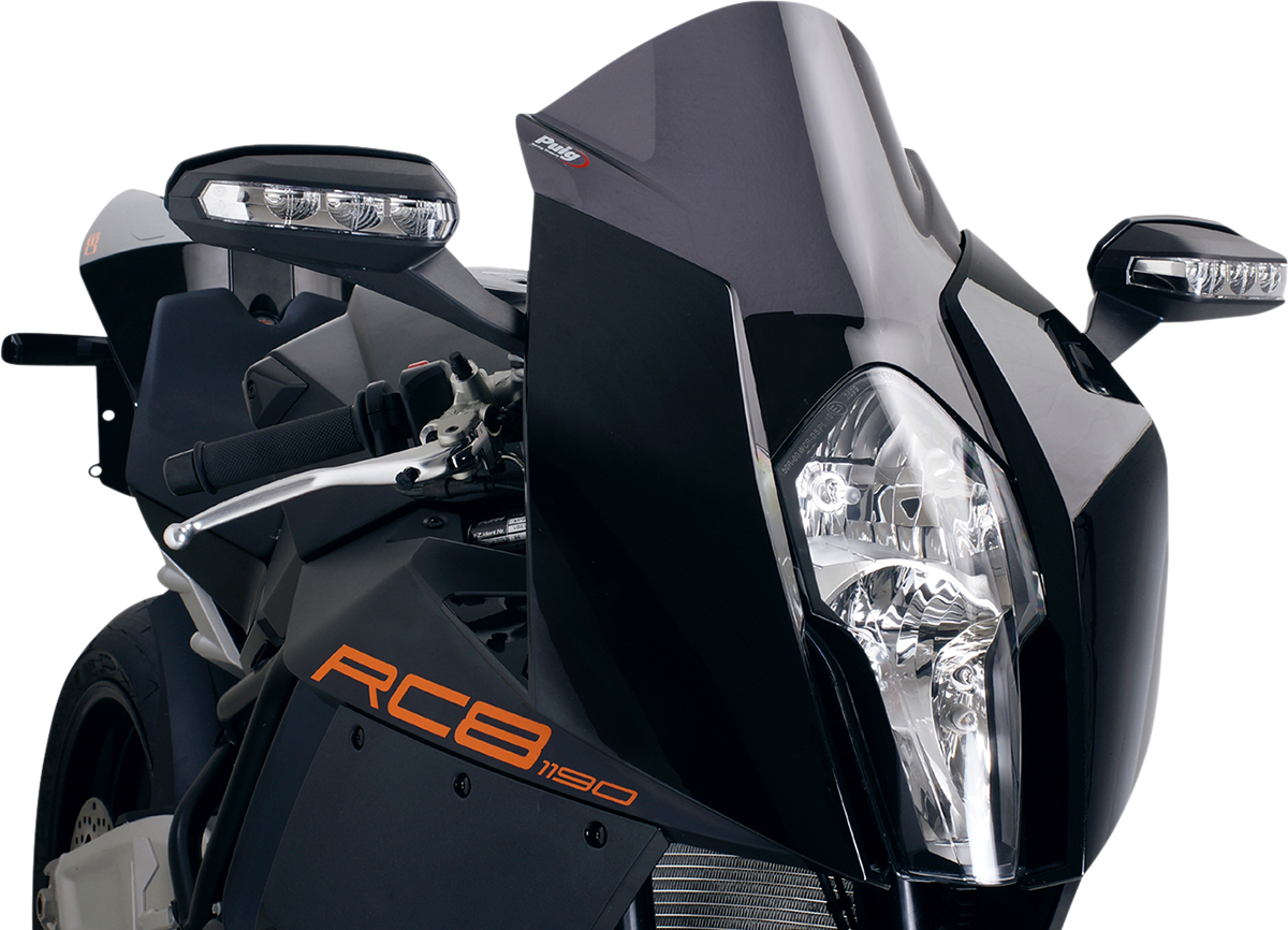 Race Windscreen - 14-1/2\" - Dark Smoke - RC8 2008 - 2016