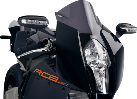 Race Windscreen - 14-1/2\" - Dark Smoke - RC8 2008 - 2016