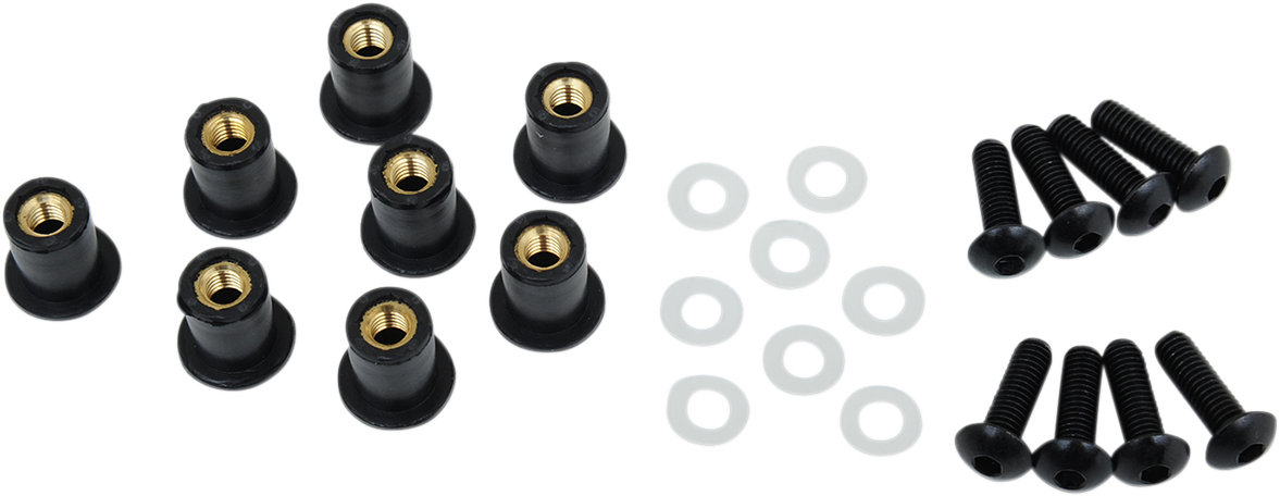 Windscreen Screw Kit - Black