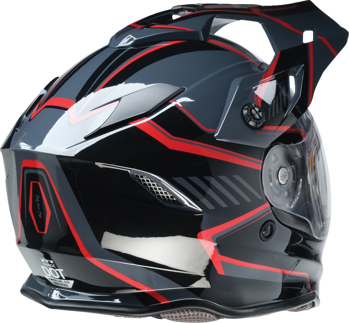 Range Helmet - Rotor - Black/Red - XL