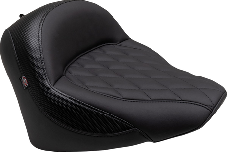 Solo Touring Seat - w/o Driver Backrest - Black - Diamond Stitch - Chief \'22-\'23 2022 - 2023