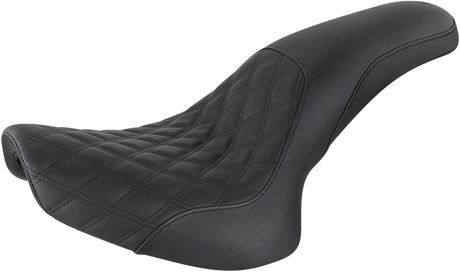 Profiler Seat - Front Lattice/Rear Smooth - Black - Softail 2000 - 2006