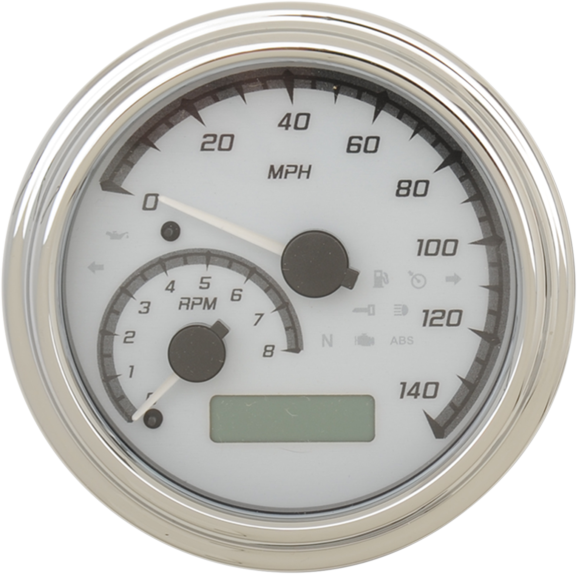 MXV Series Analog Gauge System - White/Gray/Chrome 2011 - 2021