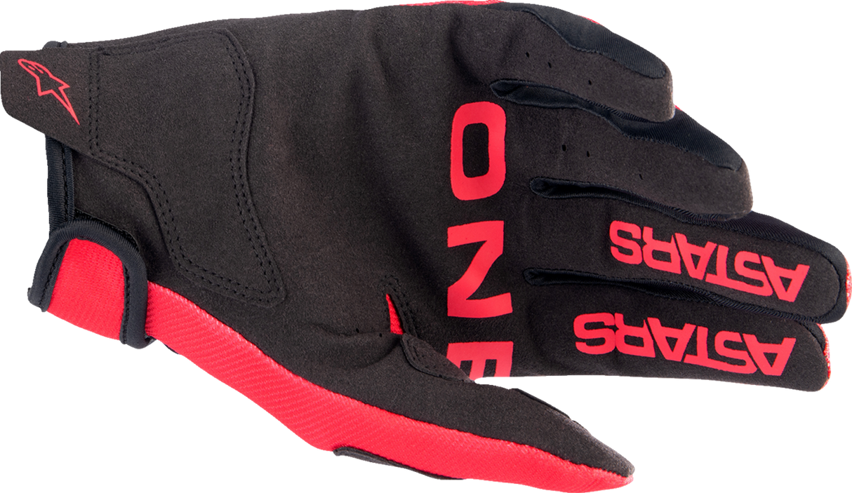 Youth Radar Gloves - Red/White - Medium