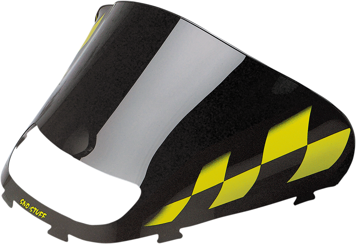 Windshield - Black/Yellow Checkered - Ski Doo 1998 - 2001