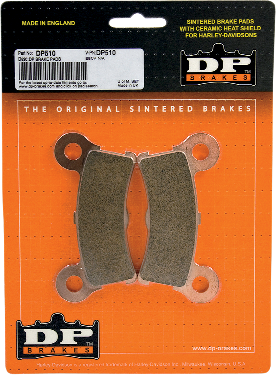 Sintered Brake Pads - DP510 2009 - 2013