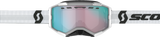 Fury Snow Goggles - White - Enhancer Aqua Chrome